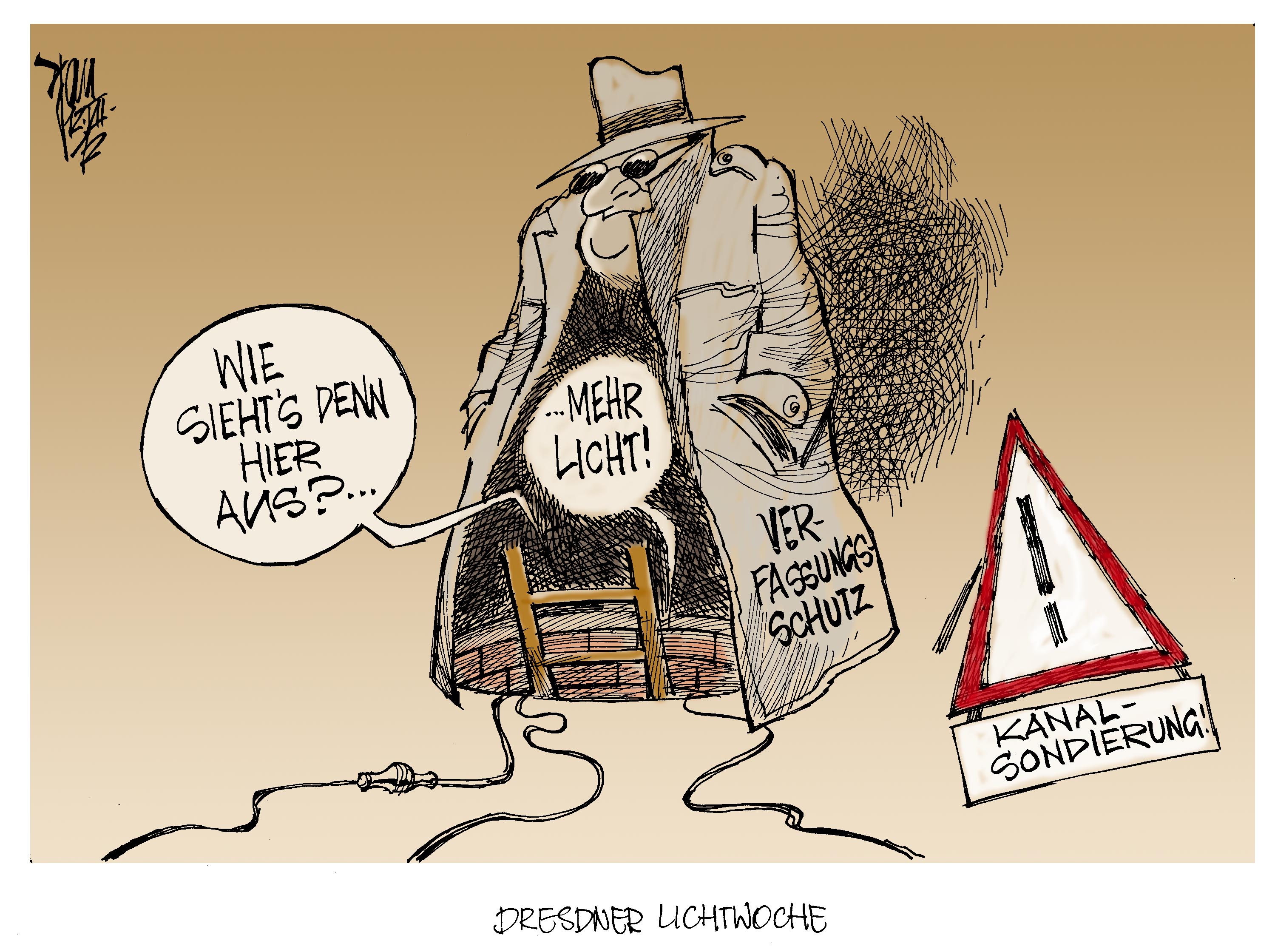 Verfassungsschutz, Aktuelle Karikaturen