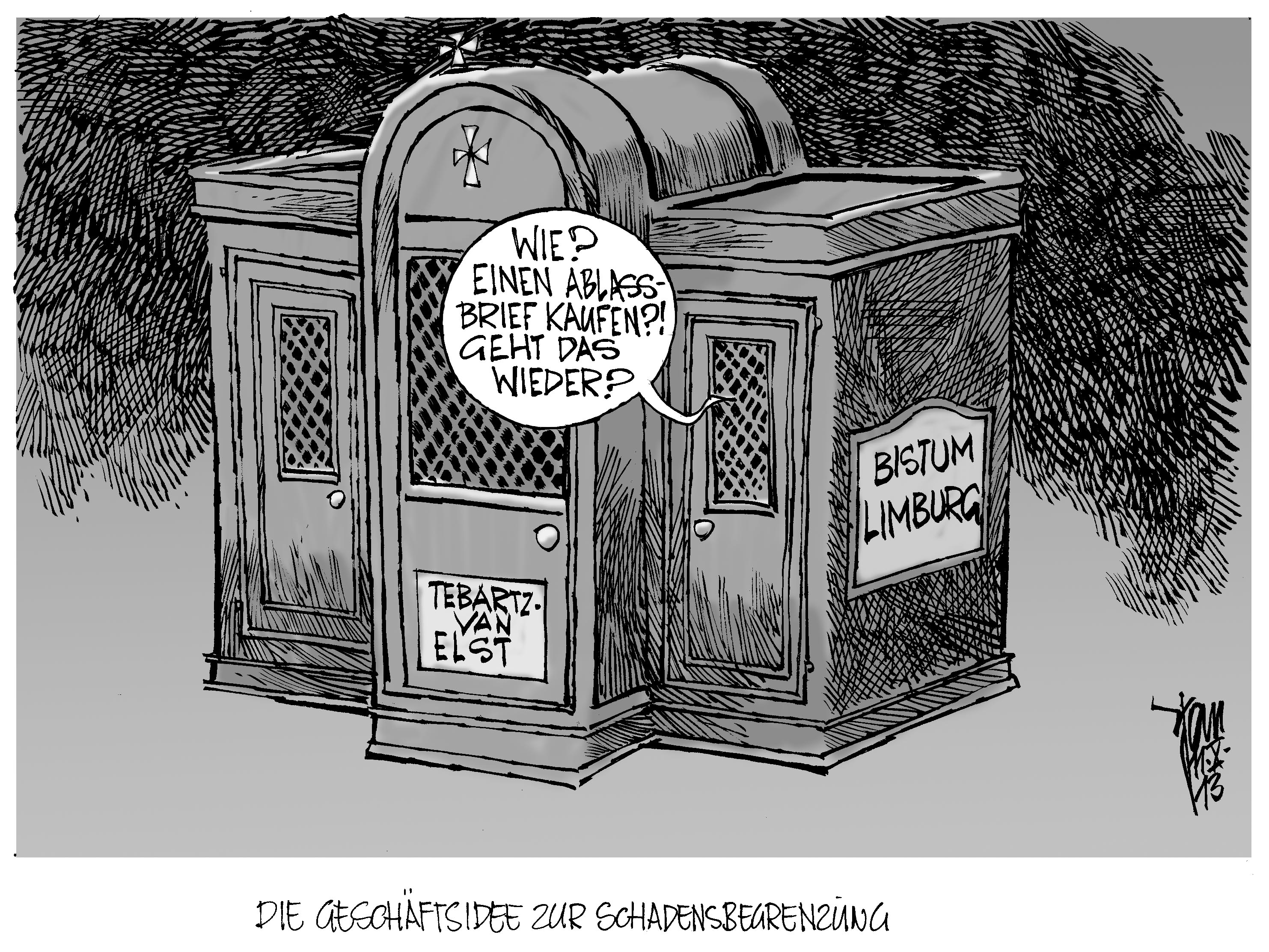 Beichtstuhl Archives Janson Karikatur