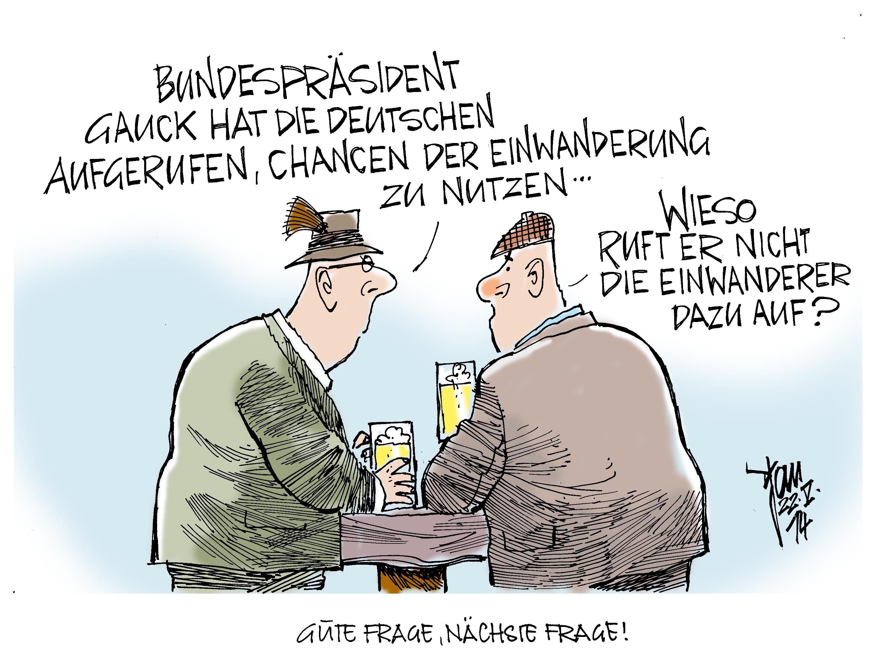 Einwanderung Archives Janson Karikatur