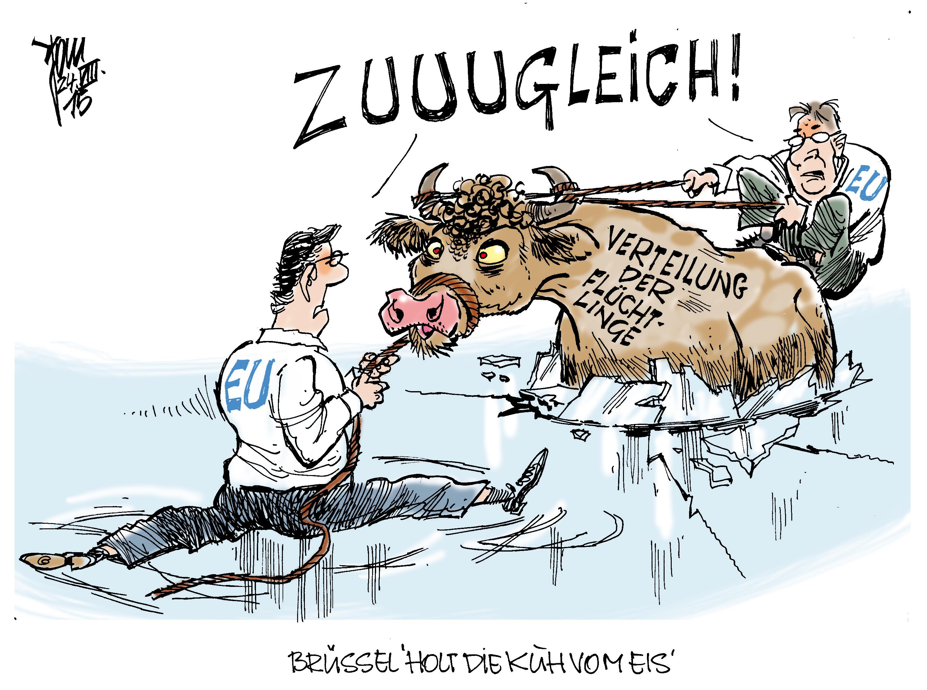 Verteilung Der Fluchtlinge Archives Janson Karikatur