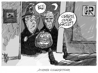 Euro- Halloween: Sparen oder Grexit