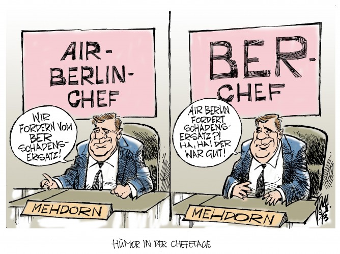 BER- Neubesetzung: Hartmut Mehdorn, ehemals bei Air Berlin, wird Chef des Berliner Flughafens