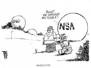 Geheimdienstliche Überwachung: Alle überwachen- BND, NSA und die Briten mit GCHQ.