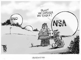 Geheimdienstliche Überwachung: Alle überwachen- BND, NSA und die Briten mit GCHQ.