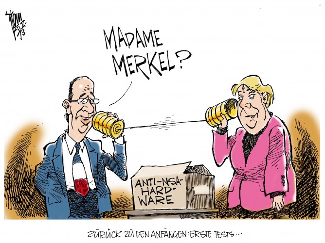 NSA- Affäre: Die US-Überwachung überschattet den EU-Gipfel.Merkel und Hollande wollen gemeinsam gegen die Überwachung vorgehen.