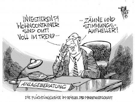 Aktuelle Karikaturen: Flüchtlingskrise