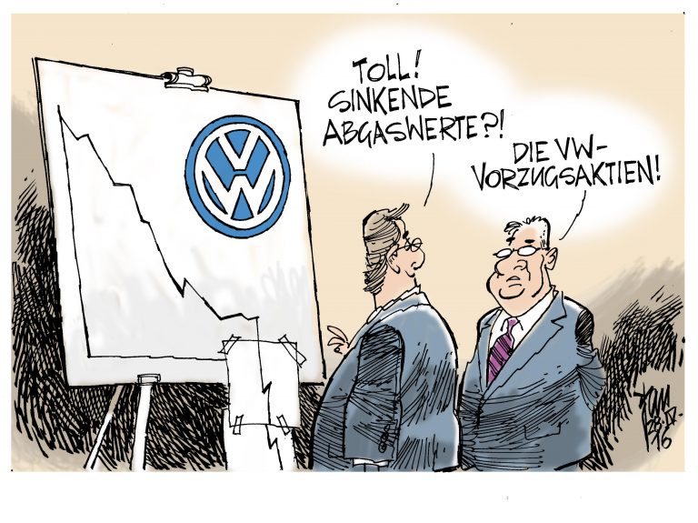 VWAbgasAffäre Archives JansonKarikatur
