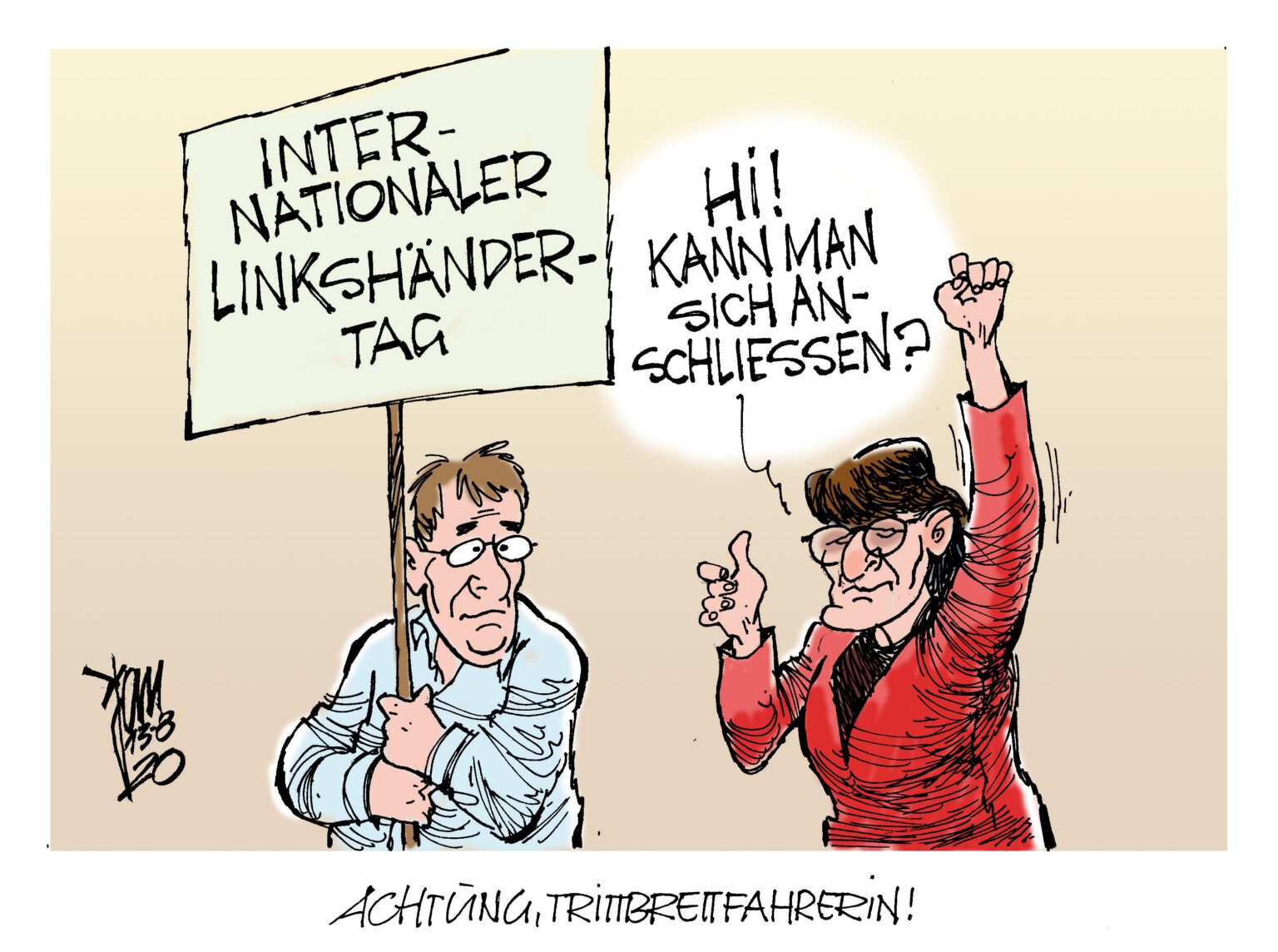 Linkshänder Archives JansonKarikatur